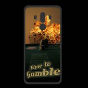 Coque  Huawei MATE 10 PRO PREMIUM Poker flamme