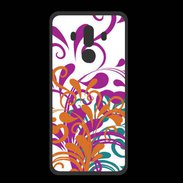 Coque  Huawei MATE 10 PRO PREMIUM motif floral orange
