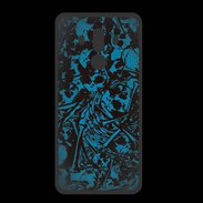 Coque  Huawei MATE 10 PRO PREMIUM Skull and bones Bleu