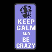 Coque  Huawei MATE 10 PRO PREMIUM Keep calm Be Crazy Bleu