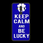 Coque  Huawei MATE 10 PRO PREMIUM Keep Calm Be lucky Bleu