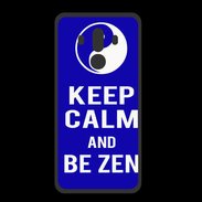 Coque  Huawei MATE 10 PRO PREMIUM Keep Calm Be Zen Bleu