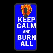 Coque  Huawei MATE 10 PRO PREMIUM Keep Calm Burn Bleu