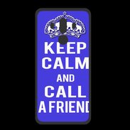 Coque  Huawei MATE 10 PRO PREMIUM Keep Calm Call friend Bleu