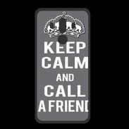 Coque  Huawei MATE 10 PRO PREMIUM Keep Calm Call friend Gris