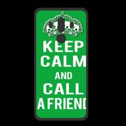 Coque  Huawei MATE 10 PRO PREMIUM Keep Calm Call friend Vert