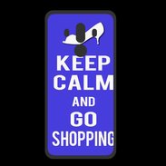 Coque  Huawei MATE 10 PRO PREMIUM Keep Calm Go Shopping Bleu