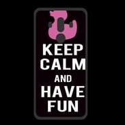 Coque  Huawei MATE 10 PRO PREMIUM Keep Calm Have fun Noir