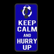 Coque  Huawei MATE 10 PRO PREMIUM Keep Calm Hurry up Bleu