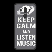 Coque  Huawei MATE 10 PRO PREMIUM Keep Calm Listen music Gris