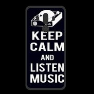 Coque  Huawei MATE 10 PRO PREMIUM Keep Calm Listen music Noir