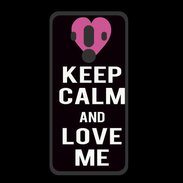 Coque  Huawei MATE 10 PRO PREMIUM Keep Calm Love Noir