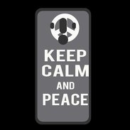 Coque  Huawei MATE 10 PRO PREMIUM Keep Calm Peace Gris