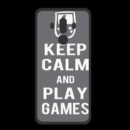 Coque  Huawei MATE 10 PRO PREMIUM Keep Calm Play games Gris