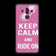 Coque  Huawei MATE 10 PRO PREMIUM Keep Calm Ride on Rose