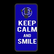 Coque  Huawei MATE 10 PRO PREMIUM Keep Calm Smile Bleu