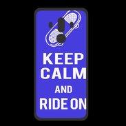 Coque  Huawei MATE 10 PRO PREMIUM Keep Calm Ride on Bleu