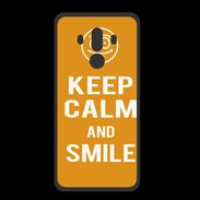 Coque  Huawei MATE 10 PRO PREMIUM Keep Calm Smile Orange