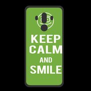 Coque  Huawei MATE 10 PRO PREMIUM Keep Calm Smile Vert