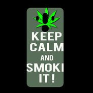 Coque  Huawei MATE 10 PRO PREMIUM Keep Calm Smoke it Gris