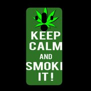 Coque  Huawei MATE 10 PRO PREMIUM Keep Calm Smoke it Kaki
