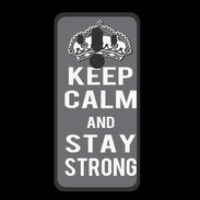 Coque  Huawei MATE 10 PRO PREMIUM Keep Calm Stay strong Gris