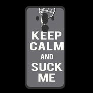 Coque  Huawei MATE 10 PRO PREMIUM Keep Calm Suck me Gris