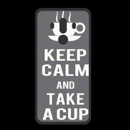 Coque  Huawei MATE 10 PRO PREMIUM Keep Calm Take a cup Gris