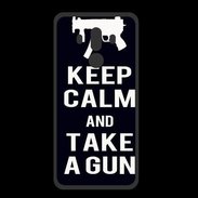 Coque  Huawei MATE 10 PRO PREMIUM Keep Calm Take a gun Noir