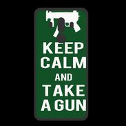 Coque  Huawei MATE 10 PRO PREMIUM Keep Calm Take a gun Vert