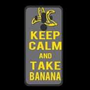 Coque  Huawei MATE 10 PRO PREMIUM Keep Calm Take Banana Gris