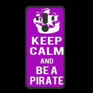 Coque  Huawei MATE 10 PRO PREMIUM Keep Calm Be a Pirate Violet