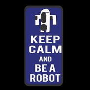 Coque  Huawei MATE 10 PRO PREMIUM Keep Calm Be a Robot Bleu