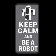 Coque  Huawei MATE 10 PRO PREMIUM Keep Calm Be a Robot Gris