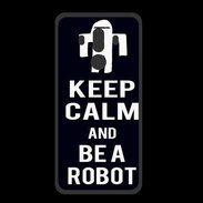 Coque  Huawei MATE 10 PRO PREMIUM Keep Calm Be a Robot Noir