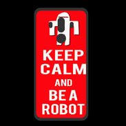Coque  Huawei MATE 10 PRO PREMIUM Keep Calm Be a Robot Rouge