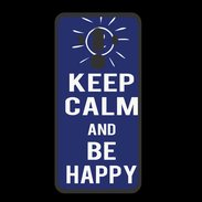 Coque  Huawei MATE 10 PRO PREMIUM Keep Calm Be Happy Bleu