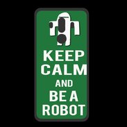 Coque  Huawei MATE 10 PRO PREMIUM Keep Calm Be a Robot Vert