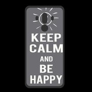 Coque  Huawei MATE 10 PRO PREMIUM Keep Calm Be Happy Gris
