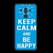 Coque  Huawei MATE 10 PRO PREMIUM Keep Calm Be Happy Cyan