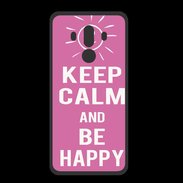 Coque  Huawei MATE 10 PRO PREMIUM Keep Calm Be Happy Rose