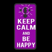 Coque  Huawei MATE 10 PRO PREMIUM Keep Calm Be Happy Violet