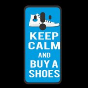 Coque  Huawei MATE 10 PRO PREMIUM Keep Calm Buy Shoes Cyan 