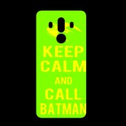 Coque  Huawei MATE 10 PRO PREMIUM Keep Calm Call Batman Vert pomme