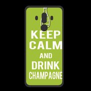 Coque  Huawei MATE 10 PRO PREMIUM Keep Calm Drink champagne Vert pomme