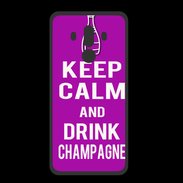 Coque  Huawei MATE 10 PRO PREMIUM Keep Calm Drink champagne Violet