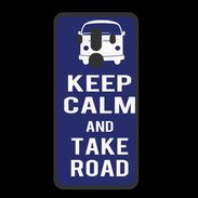 Coque  Huawei MATE 10 PRO PREMIUM Keep Calm Take road Bleu