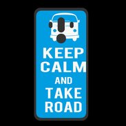 Coque  Huawei MATE 10 PRO PREMIUM Keep Calm Take Road Cyan