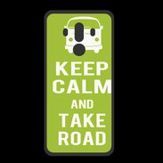 Coque  Huawei MATE 10 PRO PREMIUM Keep Calm Take road Vert pomme