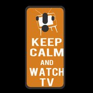 Coque  Huawei MATE 10 PRO PREMIUM Keep Calm Watch TV Orange